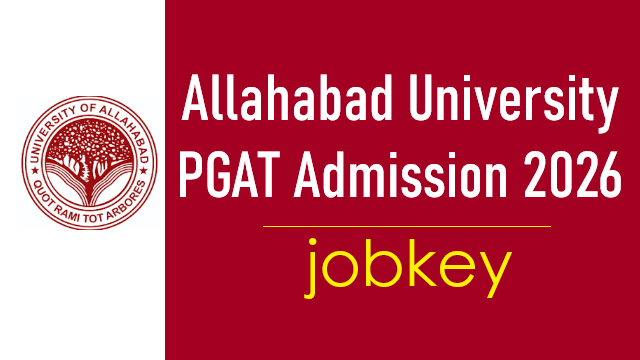 Allahabad University PGAT Admissions Online Form 2026-jobkey